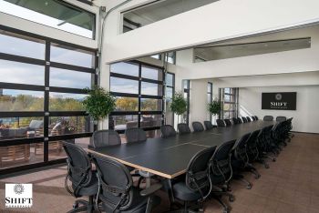 Boardroom Style Seating On The Top Floor Conference Area. One Of Several Configurations Resized